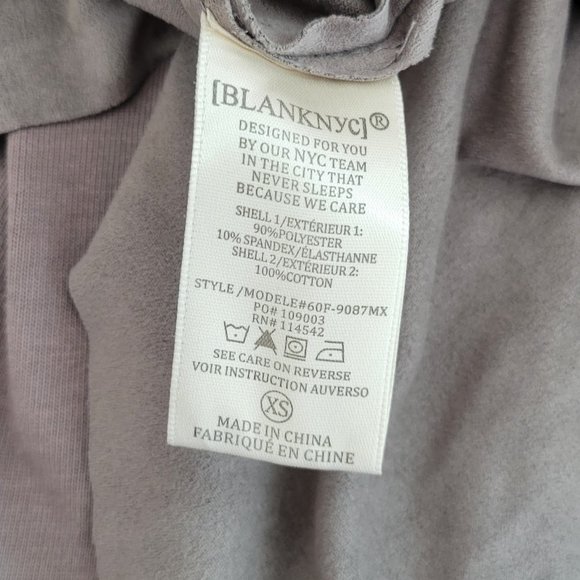 Blank NYC waterfall wrap suede coat Sz XS - Picture 8 of 8